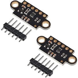 2 x VL53L0X Time-of-Flight (ToF) Laser Ranging Sensor Breakout 940nm VL53L0X V2 Laser Distance Module I2C IIC (Black)