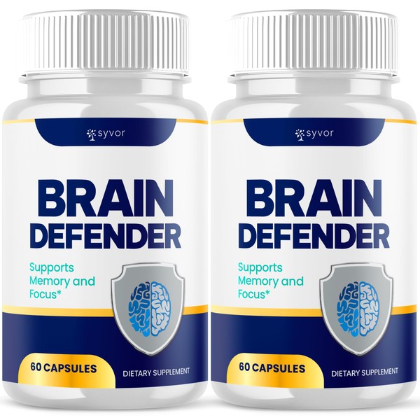 Syvor (2 Pack) Brain Defender Supplement Pills, Official Brain Defender