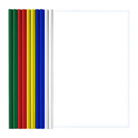 A4 Sliding Bar Binder, Plastic A4 Sliding Bar Binder, Folder Slider, A4 Plastic Report Covers, A4 Slide Binders, A4 Sliding Bar Binders, Clear A4 Sliding Bar Binders, Pack of 10