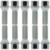 10 Wheel Bolts Wheel Bolts Taper Collar Silver M14 x