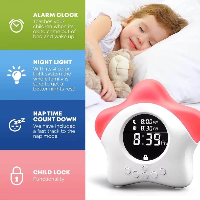 Learn & Climb Stay-in-Bed Clock for Kids - Toddler Sleep