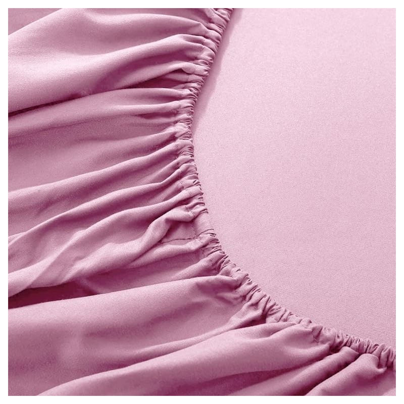 Prime Linens Extra Deep 30Cm Plain Fitted Sheet, Elastic Pocket