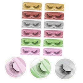 FRCOLOR Dense Eyelashes Extension Tool 12 Pairs False Eyelashes Set Makeup Palette Tint Perfect for Parties
