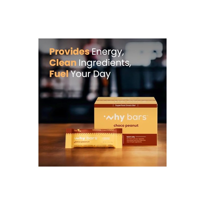 WHY BARS- “Por qué barras, barras de proteína, mantequilla de