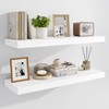 Marsmiles 32" Floating Shelves for Wall, Wooden Shelves with Invisible