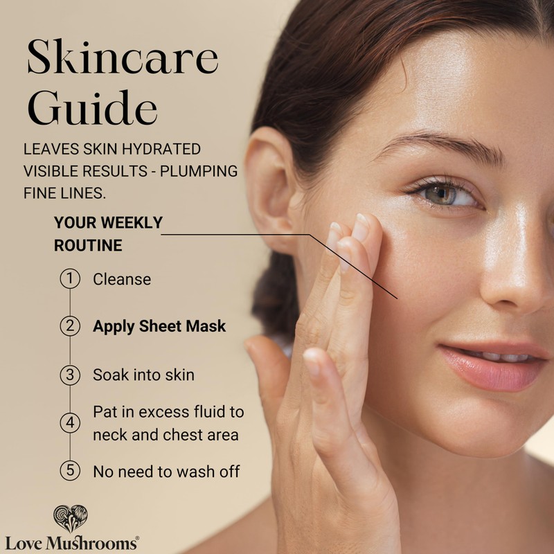 Love Mushroom Beauty Face Mask | Luxury Collagen Truffle Sheet