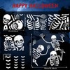 Halloween Window Stickers Reusable Halloween Skeleton Window Cling Stickers Halloween