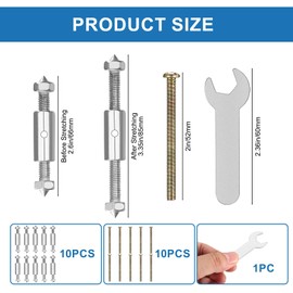 Box Repair Rod Holder, Pack of 10 Junction Box Screw, Repair Socket Junction Box Support Rod Lower, Electrical Project Housing Cassette Switch Screws Accessories Tool