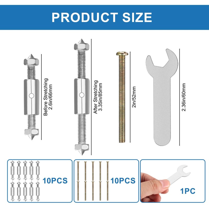 Box Repair Rod Holder, Pack of 10 Junction Box Screw,