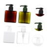 PACKOVE 4pcs Plastic Lotion Storage Bottles with Pumps Reusable Cosmetic
