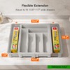 Pipishell Silverware Drawer Organizer, Expandable BPA-Free Kitchen Utensil Storage Tray