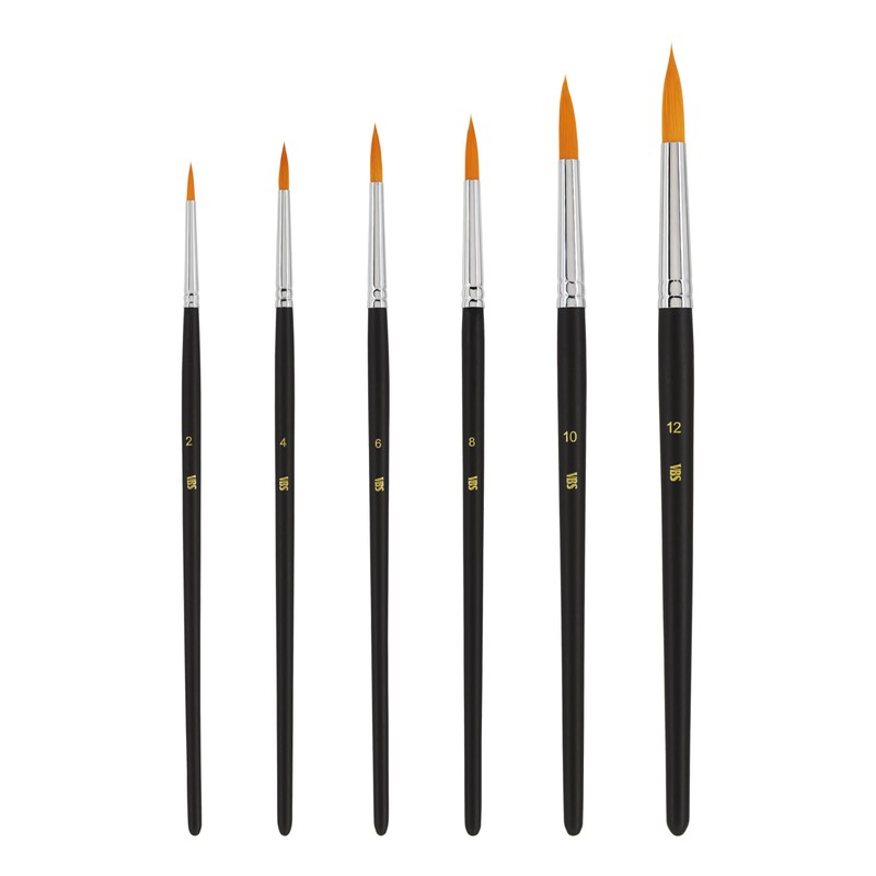 VBS Basic Round Brushes, Set of 6