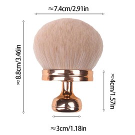 1Pcs Large Body Self Tanner Makeup Brush,Brush for Body And Face Sunscreen Applicator for Powder Blush, Foundation & Bronzer, Self Tan Applicator for Face, Legs & Back (Rose Gold)