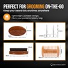 Beardilizer Beard Brush Kit, 100% Pure Boar Bristle Brush, Luxury