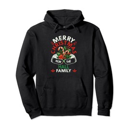 Hall Family Christmas Costume Candy Cane Matching Xmas Party Pullover Hoodie
