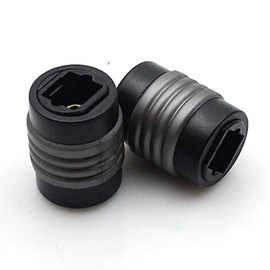 HTTX Optical Coupler, Toslink Digital Audio Extension Cable Connector Adapter, Female to Female, 2-Pack