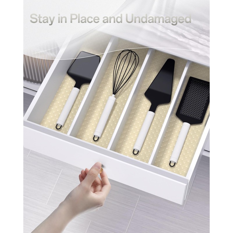 Revestimientos para estantes para armarios de cocina, 306 Beige