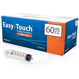Easy Touch 60cc/ ML Luer-Lock Syringe Barrels Slip Tip