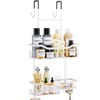 HapiRm Hanging Shower Caddy Over the Door with Soap Holder,