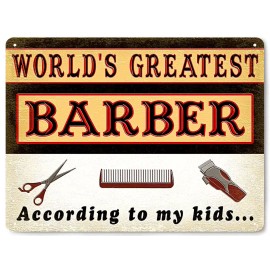 BARBER SHOP hair salon VINTAGE style METAL sign funny wall decor PLAQUE 490