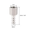 sourcing map Stainless Steel Barb Hose Fitting Connector Adapter 8mm