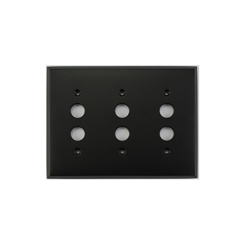 Classic Accents Painted Stamped Steel Switch Plates - (3 Gang