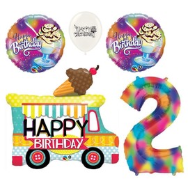 Ultimate Ice Cream Truck and Sundae Party Event Decorations Bouquet of Balloons (2nd Birthday)