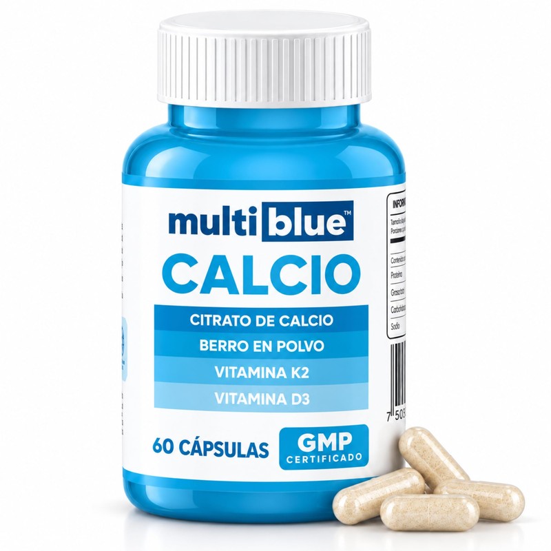 Citrato de Calcio con Vitamina D3 K2 Fortalece Huesos, Dientes,