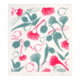 Retro Kitchen Compostable Sponge Cloth - Gumnuts, 1 Cloth