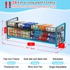 2-Tier Stackable Can Rack Organizer for Pantry Shelf, Extra-Long Can