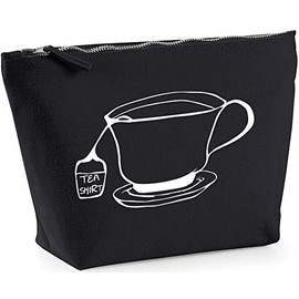 Hippowarehouse Tea shirt printed make up cosmetic wash bag 18x19x9cm