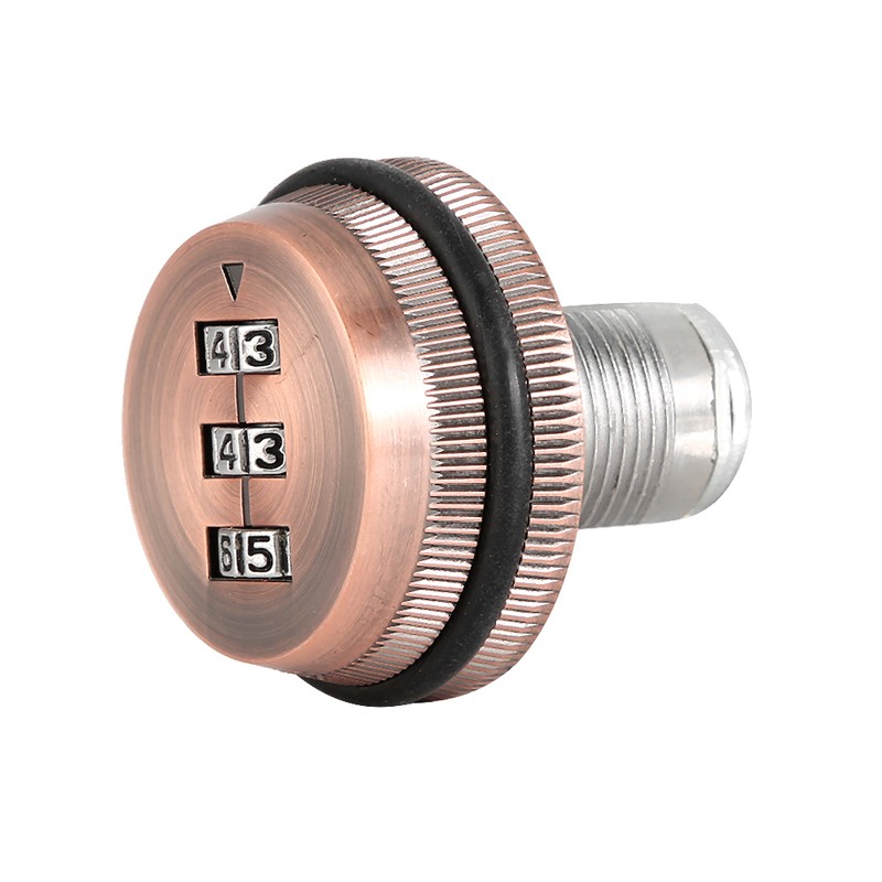 2pcs Zinc Alloy Mechanical Password 3-Digit Code Mailbox Cabinet LockRed