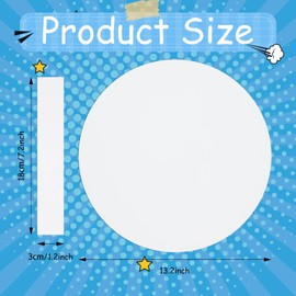 Motipuns 24 Pcs Color Your Own Captain Shields 13'' Kids Captain Hero Shield Crafts DIY Blank Cardboard Hero Costume Props with Handles Role Paly Birthday Party Halloween Cosplay Dramatic Play Decor