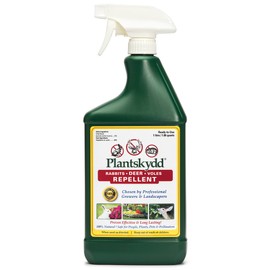 Plantskydd Animal Repellent - Repels Deer, Rabbits, Elk, Moose, Hares, Voles, Squirrels, Chipmunks and Other Herbivores; Ready to Use Liquid - 32 Oz Spray Bottle (PS-1L)