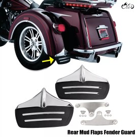 Unbranded Rear Fender Guard Accents Mud Flaps For Harley Tri Glide Ultra Classic FLHTCUTG