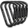 Climbing Carabiner Carabiner Hook, UIAA Certified Carabiner Heavy Duty, 25