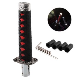 Car Gear Head Shift Knob Samurai Gear Shifter with 4 Adapters Universal Fit for Manual Cars Most Automatic Cars