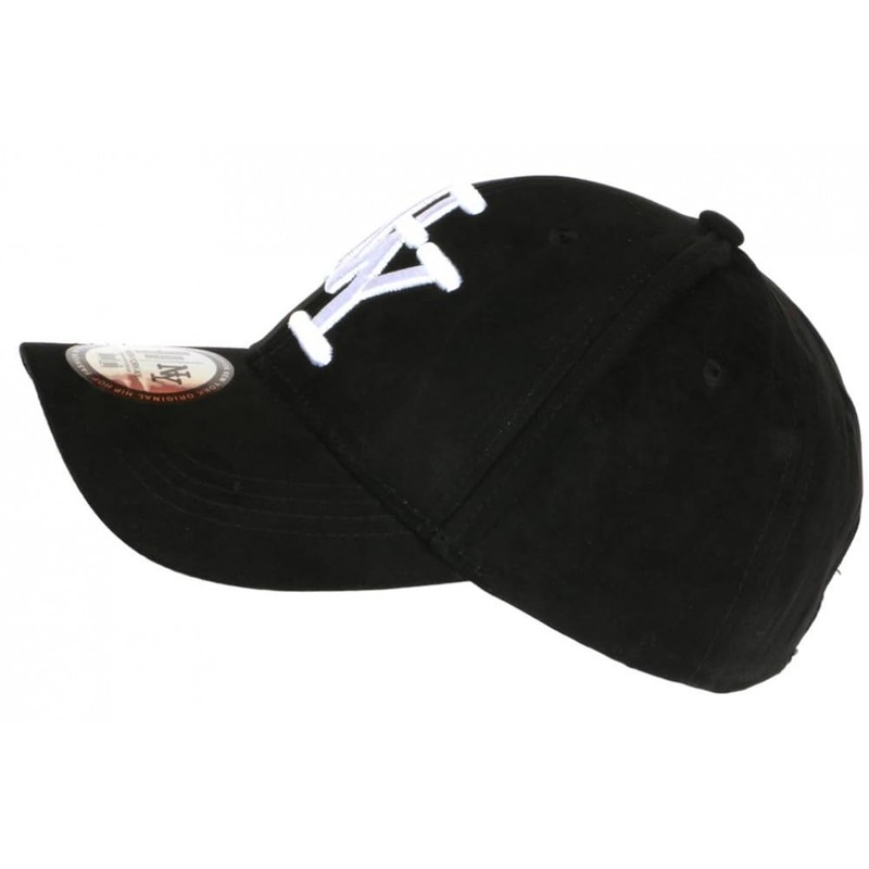 Hip Hop Honour NY Baseball Cap Suede Black Fashion Class