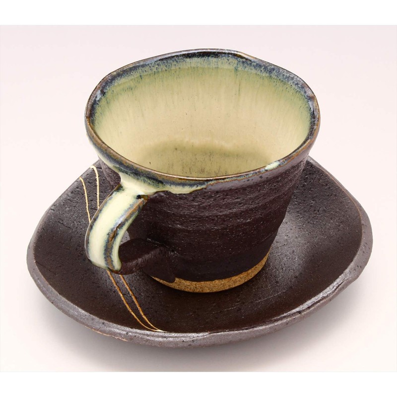 Ichikyu 588-44 Mino Ware Coffee Bowl Dish, Ryusei