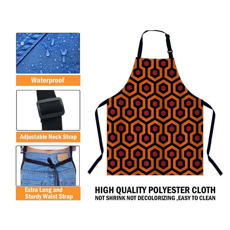 BGBDEIA Carpet Pattern Apron for Women Men, Adjustable Apron Cooking