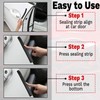 ecocstm 4 PCS Car Door Rubber Seal Strip, Car Rubber