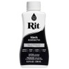 Rit Dye líquido Tela Tinte, 8-Ounce, Negro, Negro, 1 Item,