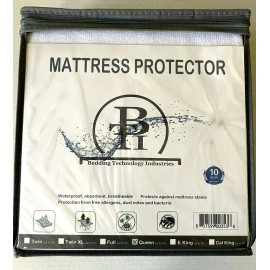 BTI Mattress Protector Waterproof Breathable Absorbent Queen Size Cotton Terry
