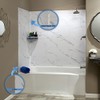 Palisade 94 in. Vinyl Trim Kit in Carrara Marble