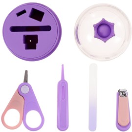 FOMIYES 1set Nail Clippers Set Grooming Trimmer Tweezers for Boy Girl Nail Storage Box Travel