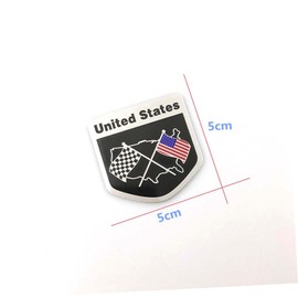 SUPVOX Metal Sticker s Automotive Stickers USA Flag Stickers American Flag Badge Car Styling Sticker American Flag United States Metal Aluminum Label