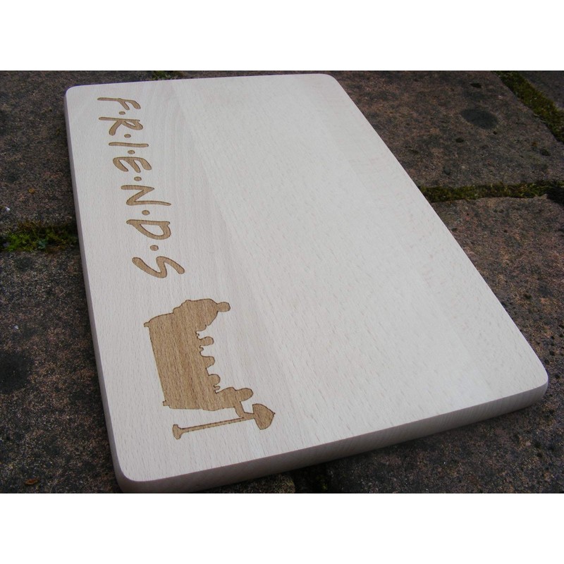 FastCraft FRIENDS TV SHOW WOODEN CHOPPING CUTTING CHEESE BOARD PLACE