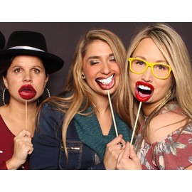 Funny Happy Birthday Photo Booth Props , Happy Birthday Photo Props (Funny Lips Birthday , Wedding Photo Booth Props)