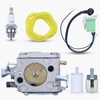 Haishine Carburettor Ignition Coil Fuel Filter Line Kit for Husqvarna