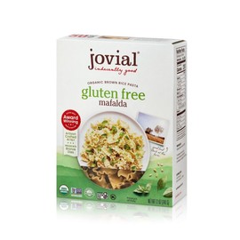 Jovial Jovial 100% Organic Gluten Free Brown Rice Mafalda - Mafalda Pasta Noodles, Healthy Pasta, Whole Grain Pasta, Organic Pasta, Gluten Free, Dairy Free, Cooks Firm, Made in Italy - 12 Oz